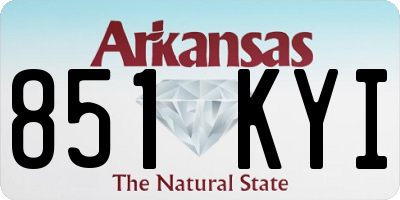 AR license plate 851KYI