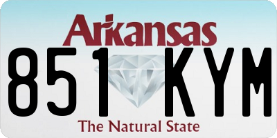 AR license plate 851KYM