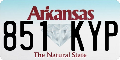 AR license plate 851KYP