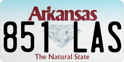 AR license plate 851LAS
