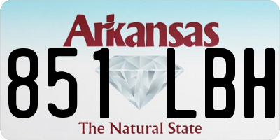 AR license plate 851LBH