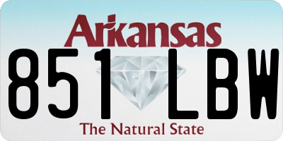AR license plate 851LBW