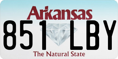 AR license plate 851LBY