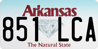 AR license plate 851LCA