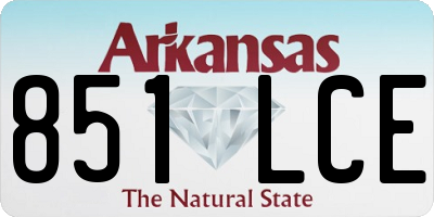 AR license plate 851LCE