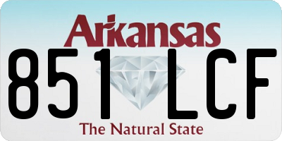 AR license plate 851LCF