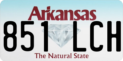 AR license plate 851LCH