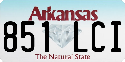 AR license plate 851LCI