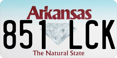AR license plate 851LCK