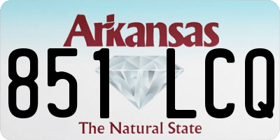 AR license plate 851LCQ
