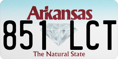 AR license plate 851LCT