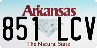 AR license plate 851LCV