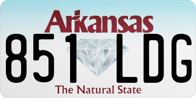 AR license plate 851LDG