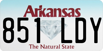 AR license plate 851LDY