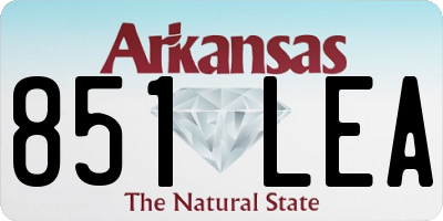 AR license plate 851LEA