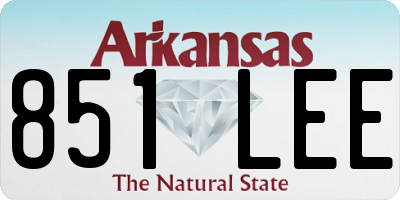 AR license plate 851LEE