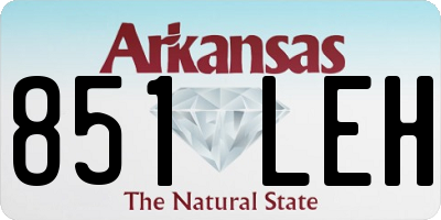 AR license plate 851LEH