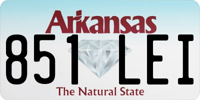 AR license plate 851LEI
