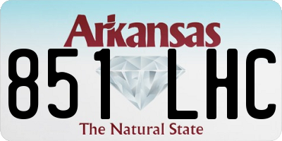 AR license plate 851LHC