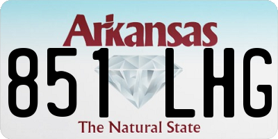 AR license plate 851LHG