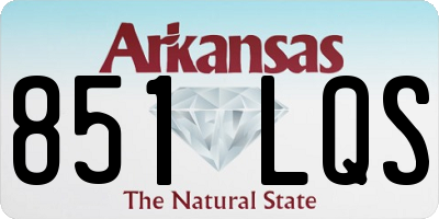 AR license plate 851LQS