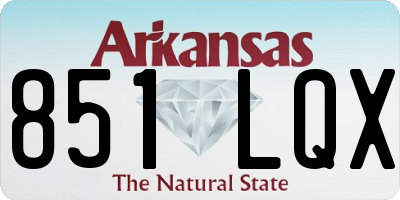 AR license plate 851LQX