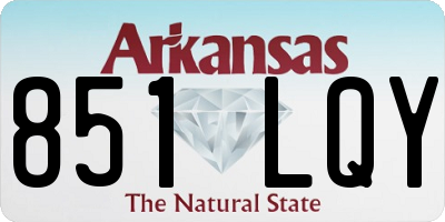 AR license plate 851LQY