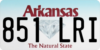 AR license plate 851LRI