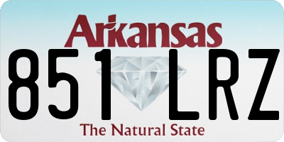 AR license plate 851LRZ