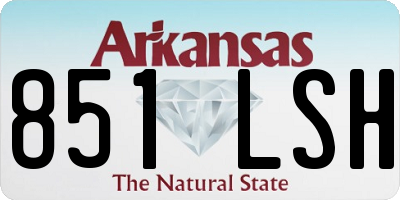 AR license plate 851LSH