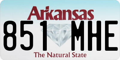 AR license plate 851MHE