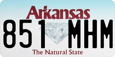AR license plate 851MHM