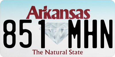 AR license plate 851MHN