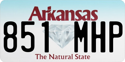 AR license plate 851MHP