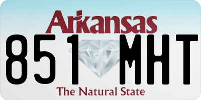 AR license plate 851MHT
