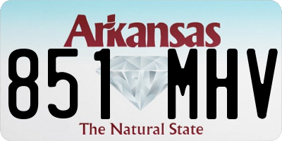 AR license plate 851MHV