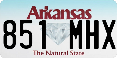 AR license plate 851MHX