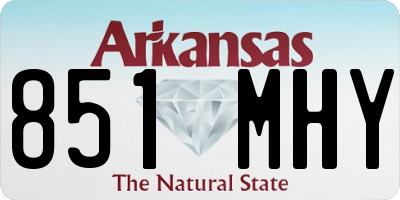 AR license plate 851MHY