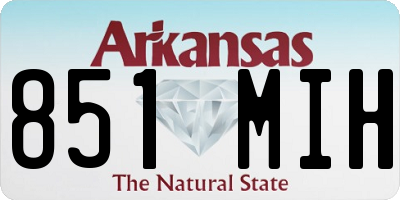 AR license plate 851MIH