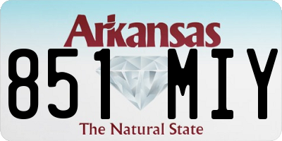 AR license plate 851MIY