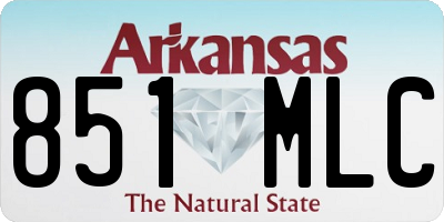 AR license plate 851MLC
