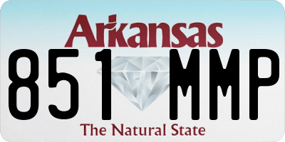 AR license plate 851MMP