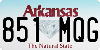 AR license plate 851MQG