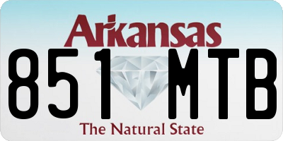 AR license plate 851MTB