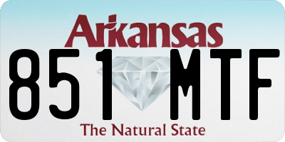 AR license plate 851MTF