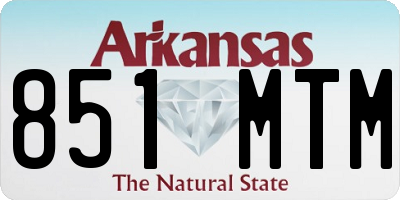 AR license plate 851MTM