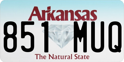 AR license plate 851MUQ