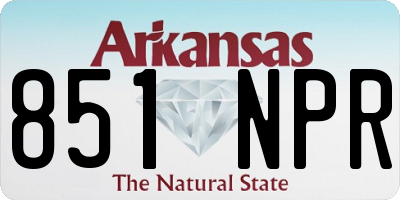 AR license plate 851NPR