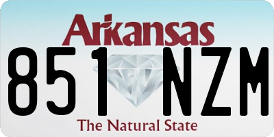 AR license plate 851NZM
