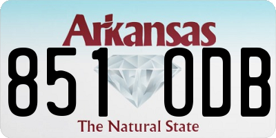 AR license plate 851ODB